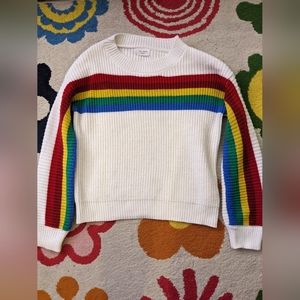 Ivy Rose Nordstrom Multi Rainbow Jumper Sweater, S